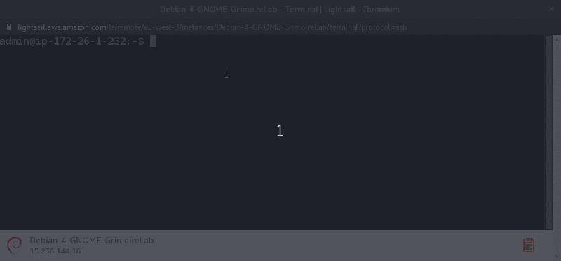 Terminal screenshot running git clone grimoirelab